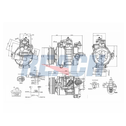 Компрессор, кондиционер \FORD 1.74.21840 REACH