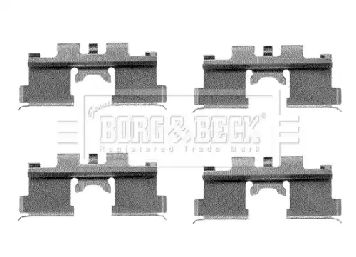 Комплектующие, колодки дискового тормоза BBK1105 BORG&BECK