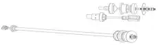 Трос сцепления CEF CT01139