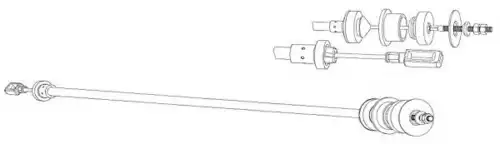 Трос сцепления CEF CT01139
