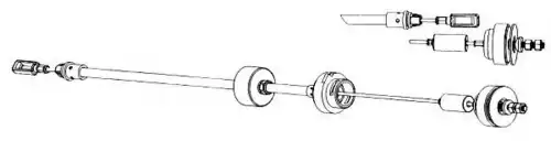 Трос сцепления CEF CT01140