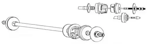 Трос сцепления CEF CT01138