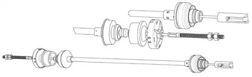 Трос сцепления CEF PU01132