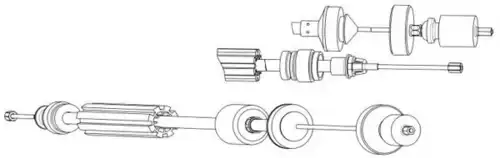 Трос сцепления CEF RT01181