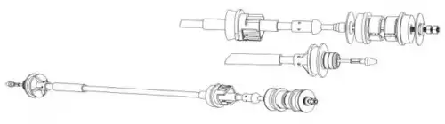 Трос сцепления CEF CT01151