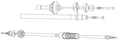 Трос сцепления CEF VW01179