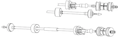 Трос сцепления CEF PU01149