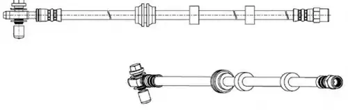 шланг тормозной перед. VW 512699 CEF
