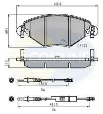 Тормозные колодки дисковые COMLINE CBP21120