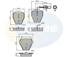 Тормозные колодки дисковые COMLINE CBP11771
