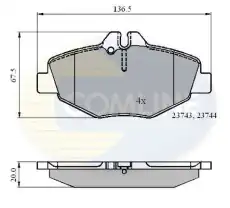 Тормозные колодки дисковые COMLINE CBP01209