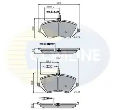 Тормозные колодки дисковые COMLINE CBP11251