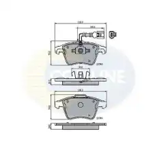 Тормозные колодки дисковые COMLINE CBP11311