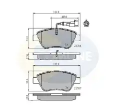 Тормозные колодки дисковые COMLINE CBP11702