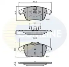 Тормозные колодки дисковые COMLINE CBP01720