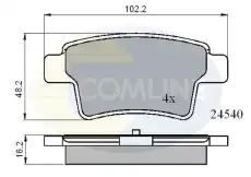 Тормозные колодки дисковые COMLINE CBP01713