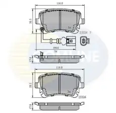Тормозные колодки дисковые COMLINE CBP11313