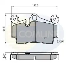 Тормозные колодки дисковые COMLINE CBP01316