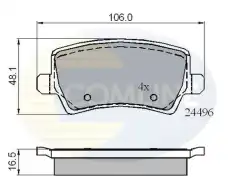 Тормозные колодки дисковые COMLINE CBP01613