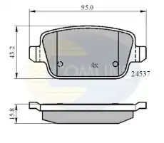 Тормозные колодки дисковые COMLINE CBP01610
