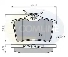 Тормозные колодки дисковые COMLINE CBP01797