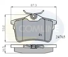 Тормозные колодки дисковые COMLINE CBP01797