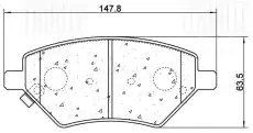 Тормозные колодки дисковые TRIALLI PF 2332CR