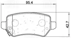 Тормозные колодки дисковые TRIALLI PF 2333CR