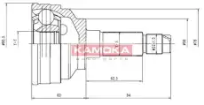 ШРУС наружный KAMOKA 6558