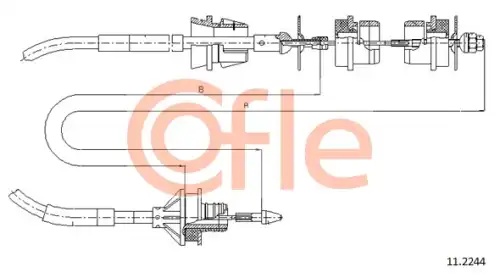 Трос сцепления COFLE 11.2244
