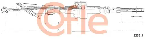 Трос сцепления COFLE 1252.5