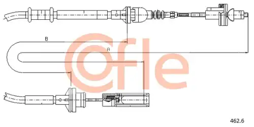 Трос сцепления COFLE 462.6