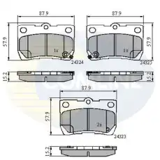 Тормозные колодки дисковые COMLINE CBP31729
