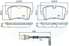 Тормозные колодки дисковые COMLINE CBP22121