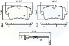Тормозные колодки дисковые COMLINE CBP22121