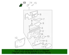 PANEL,FRT S/D UPR FRT TR 22735559 PONTIAC