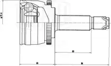 ШРУС наружный TRIALLI GO 0834