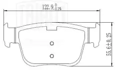 Тормозные колодки дисковые TRIALLI PF2455