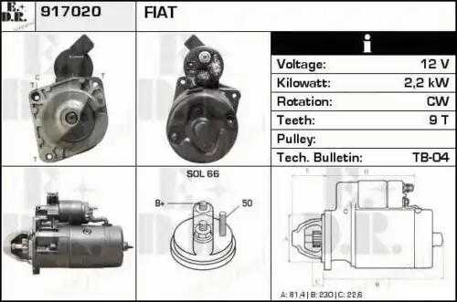 Стартер EDR 917020