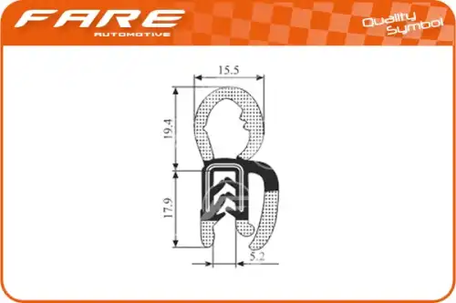 Уплотнение двери ! \ PF023 FARE