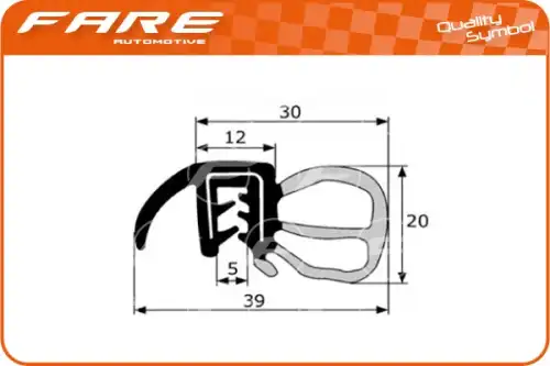 Уплотнение двери ! \ PF018 FARE