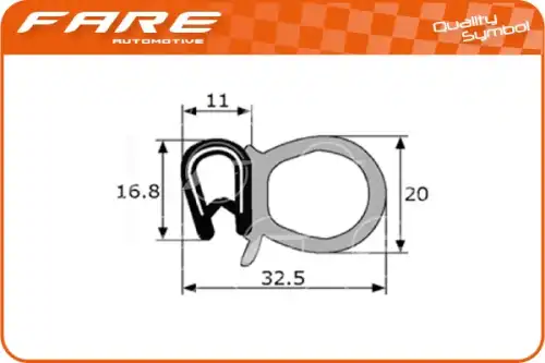Уплотнение двери ! \ PF010 FARE