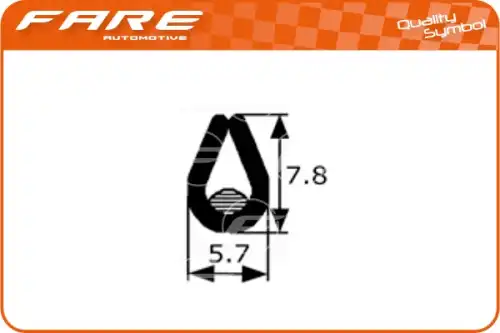 Уплотнение двери ! \ PF004 FARE