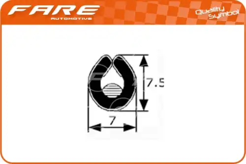Уплотнение двери ! \ PF003 FARE