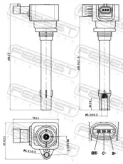 Катушка зажигания FEBEST 68640-002