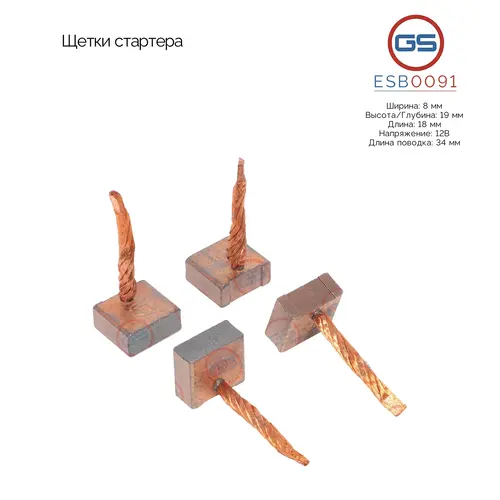 ESB0091 Щетки стартера GS