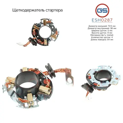 ESH0287 Щеткодержатель стартера GS