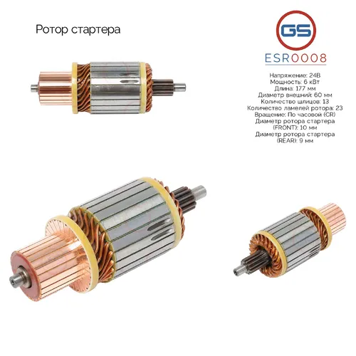 Ротор стартера ESR0008 GS