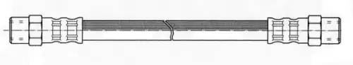 шланг тормозной перед. VW 510292 CEF