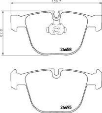 Тормозные колодки дисковые HELLA 8DB 355 013-171